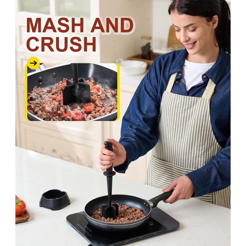 Meat Chopper PRO, Ground Beef Chopper Tool, Heat Resistant Meat
