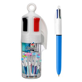 BIC 4 Colours Assorted Retractable Medium Point (1.0 mm) Ballpoint Pens, 6 Pens And Each Pen Contains 4 Colours