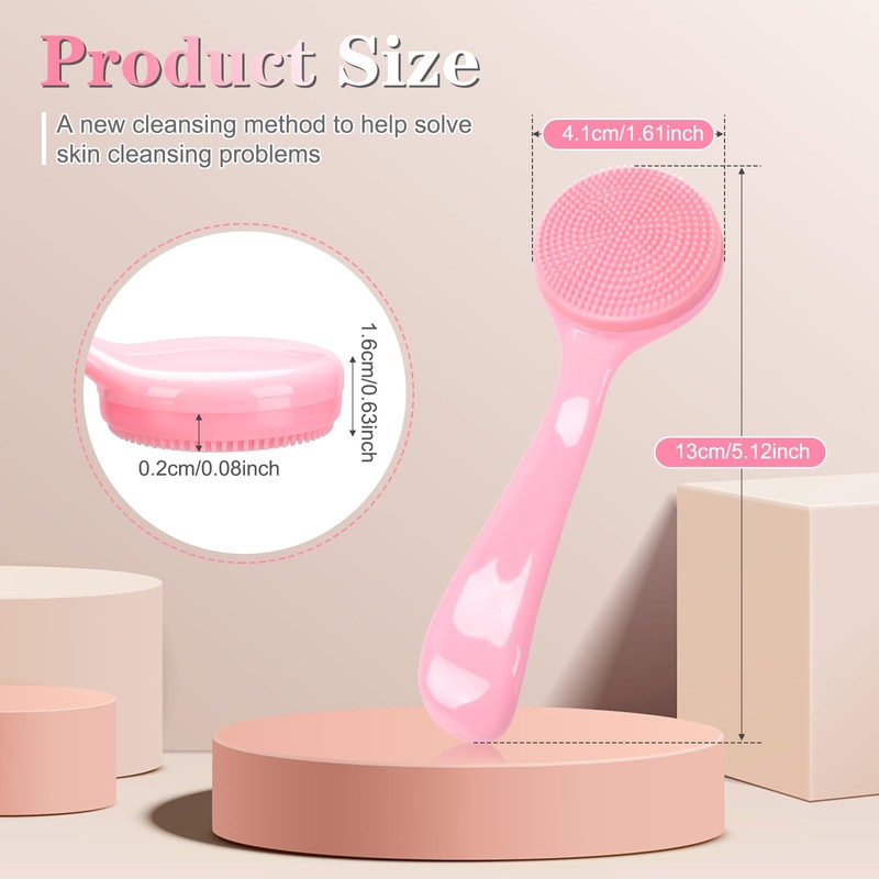 Silicone Manual Facial Cleansing Brush, NADUSEP 2 Pack Skin Friendly