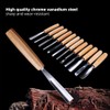 NAGU Magnolia Full Size12pcs Professional Wood Carving Tools Set