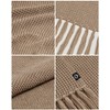 Funky Junque Waffle Knit Scarf - Beige