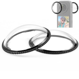 PULUZ Sport Camera Lens Cap for Insta360 X4 PC Material Camera Lens Surveillance Protective Cover for Insta 360 X4 Rotating Lens Surveillance Protective Cover Action Camera Lens Accessories Scratch