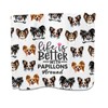 PXTIDY Papillon Dog Kitchen Towel Life Is Better With Papillons Around Dog Lovers Tea Towel Puppy Papillon Print Dish Towel