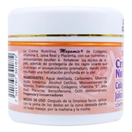 Crema Nutritiva Colgeno, Vitamina E, Jalea Real Y Placenta Momento De Aplicacin Danoche Tipo De Piel Seca Y Normal                                    