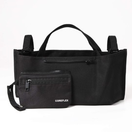 COREFLEX Baby Stroller Bag, Large Capacity, Stroller Bag with Pouch, Multi-functional Accessory Case, Mesh Pocket (Gray)