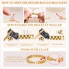 MPRAINBOW Women Gold Chain Link Bracelet - 2pcs Bracelet set
