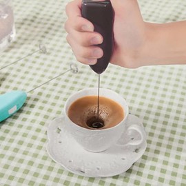 TBONEEY Espumador de Leche, Mini Agitadores Batidor Eléctrico Batidora de Café, Acero Inoxidable Portátil Batidor, para Espuma de Leche, Agitador de Café, Huevos de Agitación
