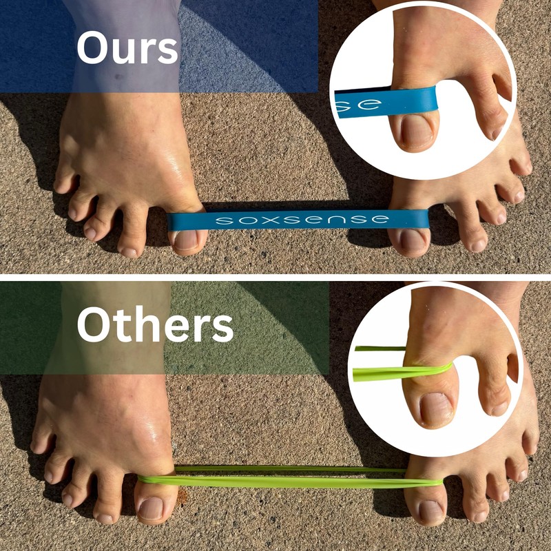 Soxsense Toe Stretcher Bands - Toe Spacers for Bunion Correction,