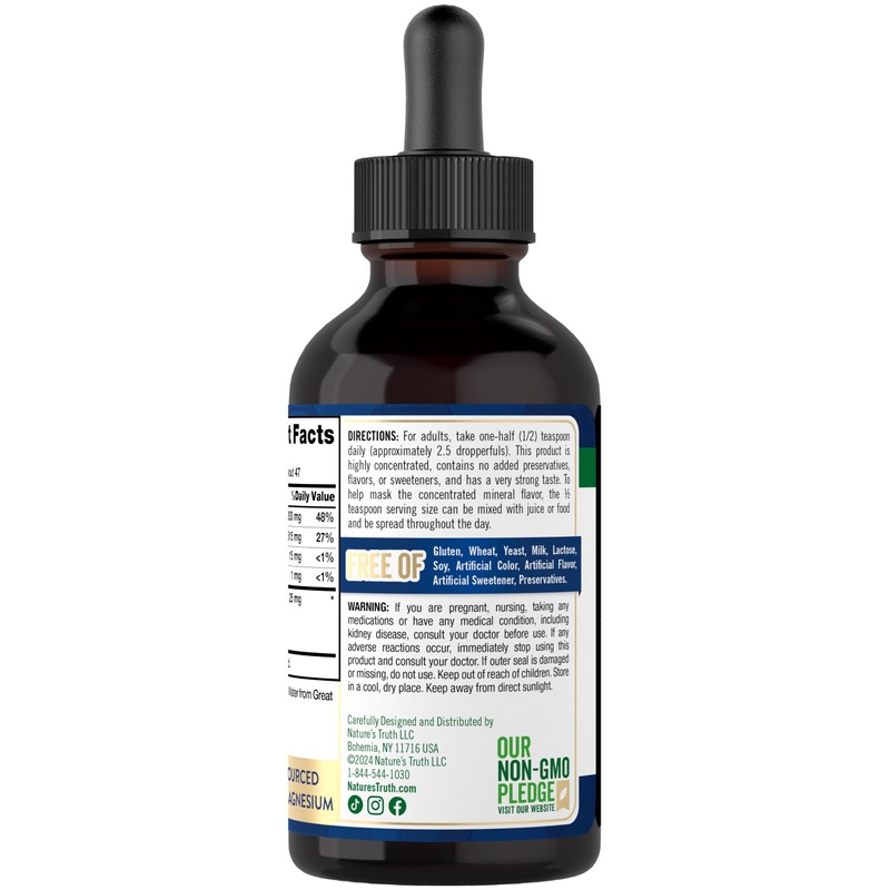 Nature's Truth Ionic Magnesium Liquid Drops | 200mg | 4