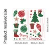 Merry Christmas Wall Decals Red Christmas Gift Xmas Tree Snowflake