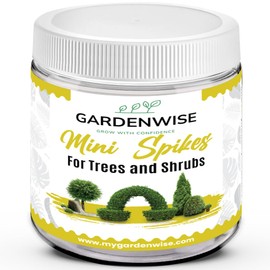GardenWise Mini Fertilizer Spikes: Sustained Health for Trees and Shrubs; Long-Lasting Care for 1.5 to 2 Years; 11 Count; Slow Release Fertilizer; Indoor and Outdoor