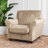 EVOLLER 2 Pieces Armchair Slipcover with Separate Chair Cushion Cover