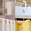 Armo® 24 x Plastic C Shaped Shower Curtain Hooks White