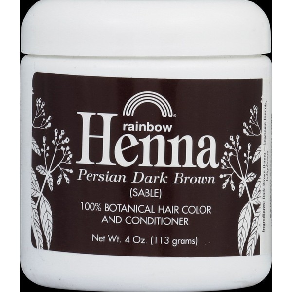 Rainbow Research Persian Dark Brown Henna, 4 Ounce - 6 per case.