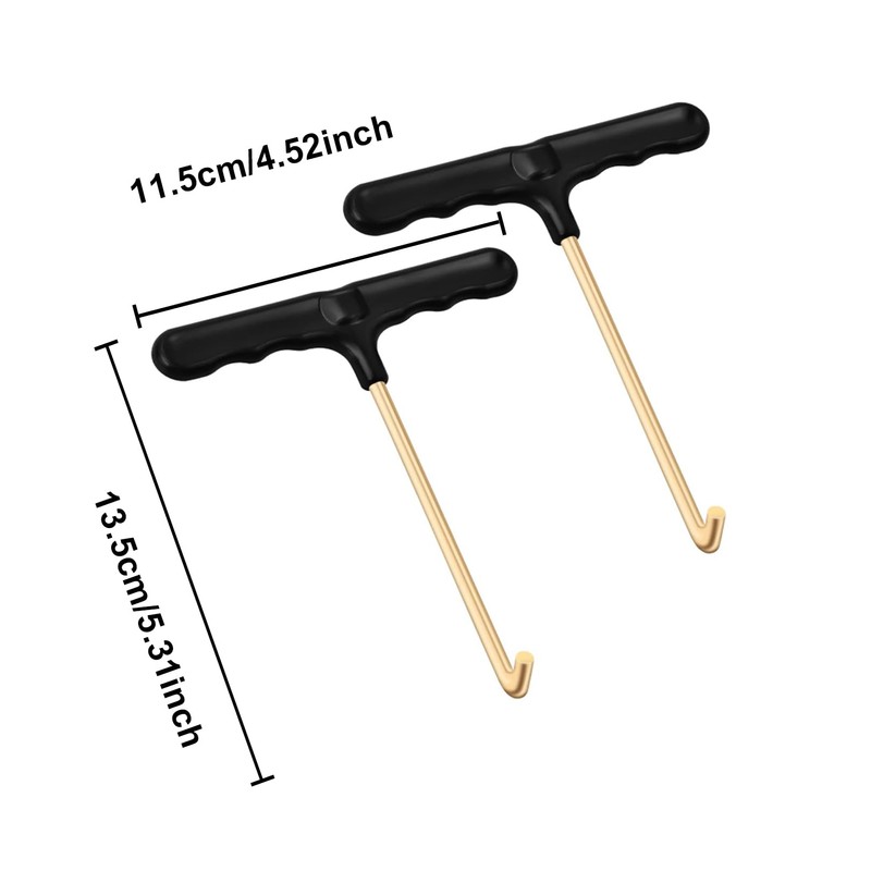 SHENLONG 2 Pack Trampoline Spring Pull Tool Kit Parts, T-Hook