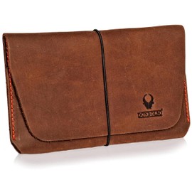 Donbolso Miami Leather Passport Holder for Men and Women Brown