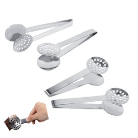 4PCS Tea Bag Squeezer Tongs, Stainless Steel Tea Bag Tongs Tea Bag Holder Easy & Effective Tea Tool Extraction Tea Bag Strainer Clip for Home Cafe Kitchen Bar