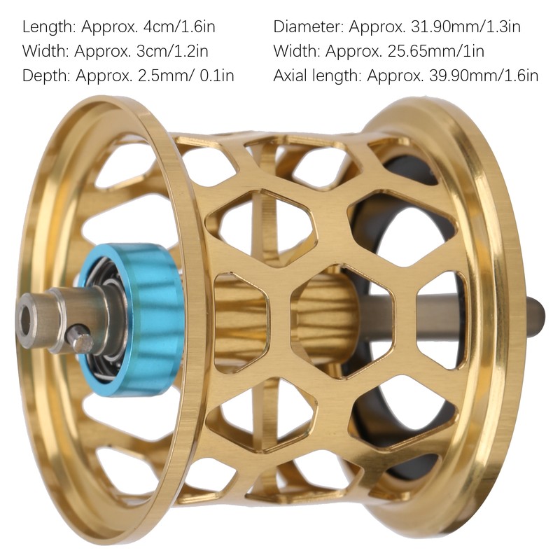 AMO DIY 32mm Micro LowProfile Reel Conversion Skirted Spool Fishing