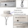 Women's Sun-Hat Ponytail-Beach-Bucket-Hat - Summer UV-Protection Mesh-Wide-Brim-Foldable-Hat with Ponytail Hole