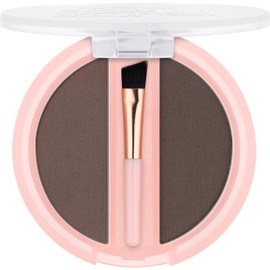 Essence Brow Powder Duo Set, 03 Dark - Donkerbruin tot zwart haar met een askleurige of koele ondertoon.
