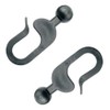 Pro Bamboo Kitchen 50PCS Plastic Hooks 1.5x0.8 inch Gazebo Curtain