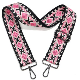 Purse Strap Gunmetal Hardware Crossbody Straps for Purses 2" Wide Shoulder Strap Adjustable Replacementor Shoulder Bags, Canvas Tote Handbags