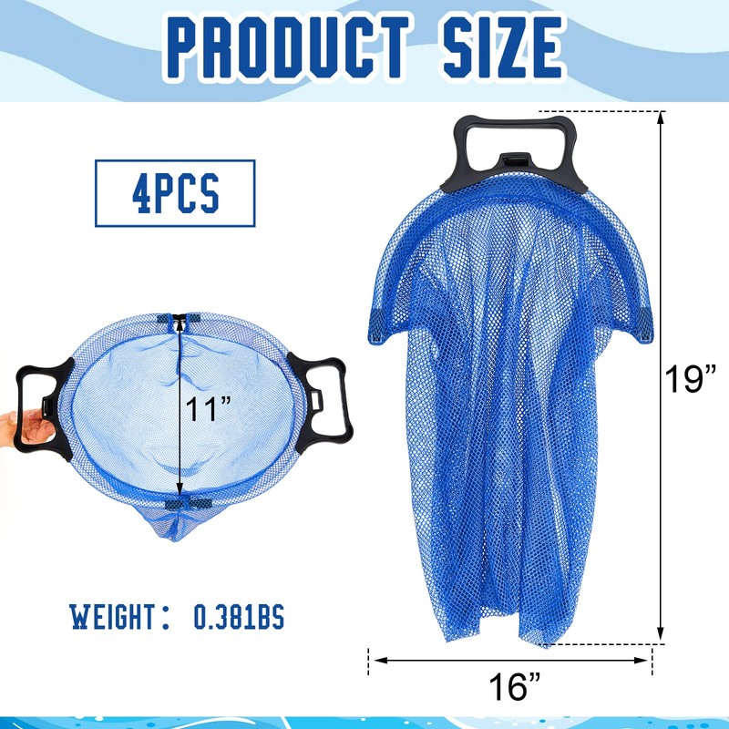 VioraWhite 4 Pcs Lobster Clam Diving Chum Bags for Saltwater