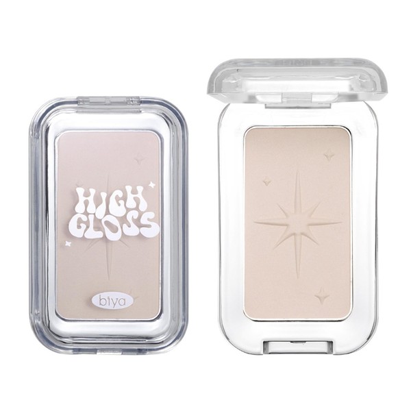 YiGuMy Highlighter Makeup Powder Palette，Glossy Face & Body，Shimmer Eye &