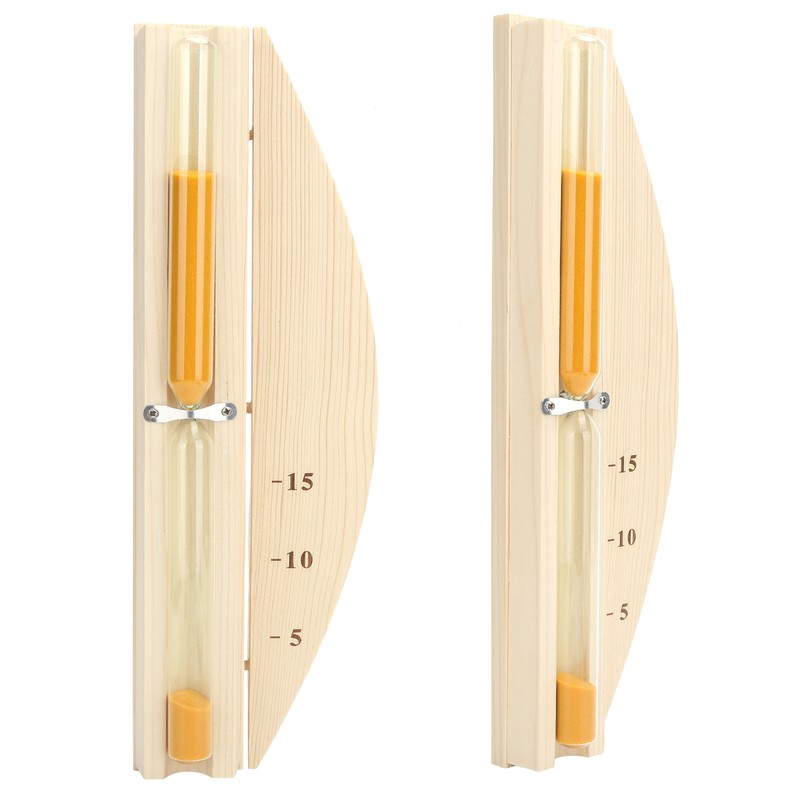 Sauna Hourglass 15Minutes Sauna Room Sand Clock Glass Timer WallMounted