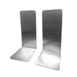 CMPIMEX Elegante sujeta Libros, Soporte para Libros de Acero Inoxidable, Prácticos y duraderos, Organización y Estilo, Ideal para embellecer Tus Espacios. (1 par/ 2 pzs)