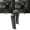 5 Speed Gear Shift Knob Cover Carbon Fiber Decorative Fashionable