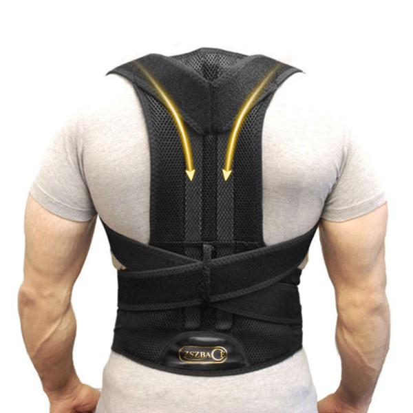 Back Support Belts Posture Corrector Back Brace Improves Posture and Provides For Lower and Upper Back Pain Men and Women -XXL