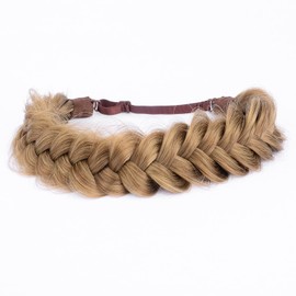 Gledola Messy Synthetic Hair Braided Headband Classic Chunky Wide Braided Headband (Dirty Blonde)