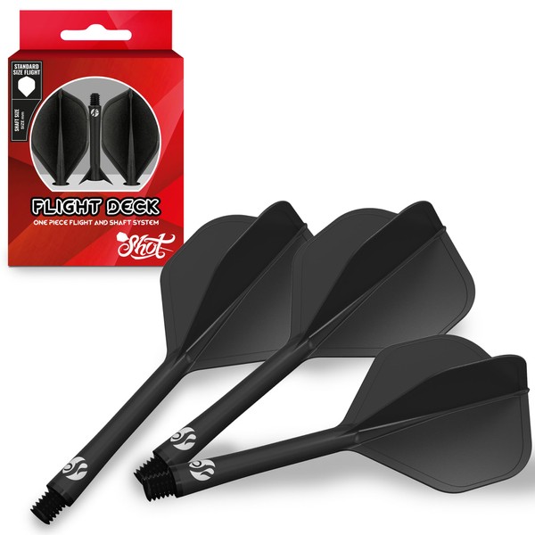 Shot! Darts Flight Deck One Piece Dart Flight and Shaft