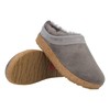 Haflinger Snowbird lambskin clog, felt slipper, house shoe, charcoal, 40