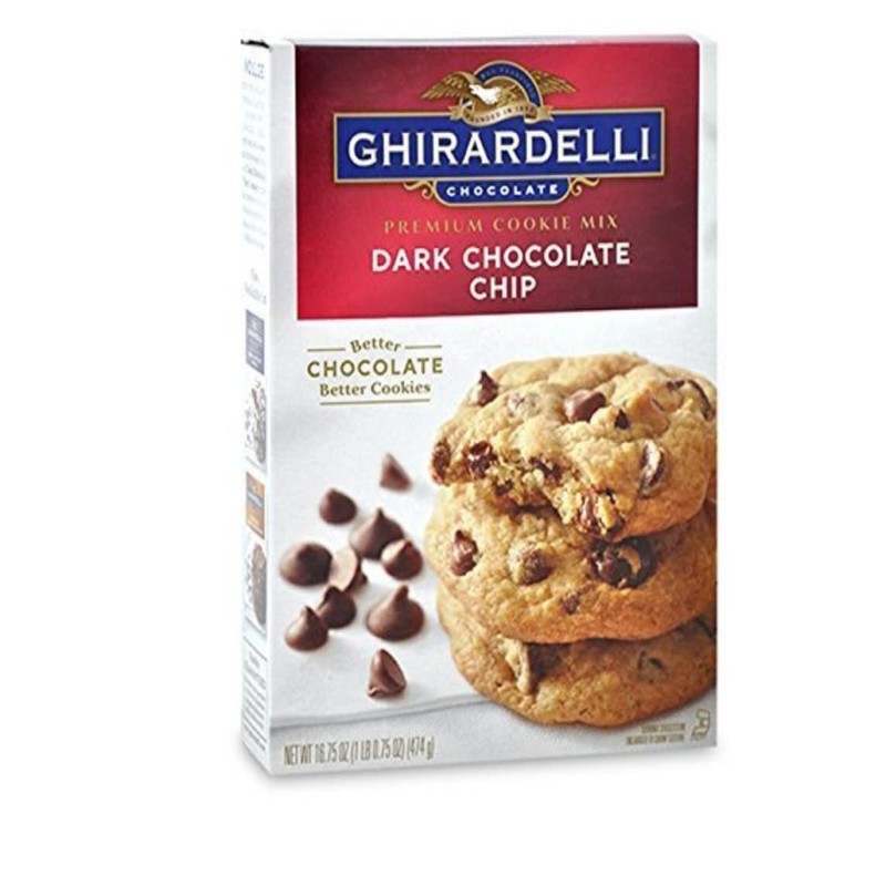 Ghirardelli, Premium Cookie Mix, Dark Chocolate Chip, 16.75 Ounce