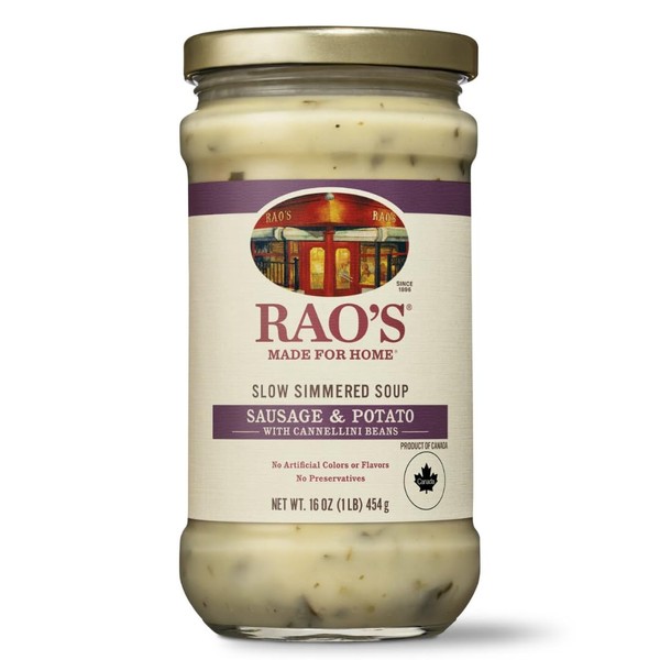 Rao's Made for Home Sausage & Potato Soup, 16oz, Real Vegetables, Traditional Italian Heat and Serve Soup