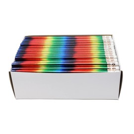 Pencil Guy Blank Glitz Round Pencils 144 to a box Rainbow