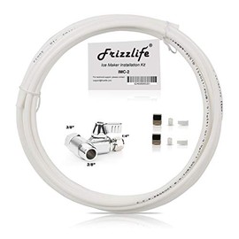 Frizzlife IMC-2 Ice Maker Fridge Water Line Installation Kit Fits For 3/8” Braided Hose Connection Braid Hose Connect Water Filter System