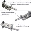 WYIPOLZI 5 Inch/128mm Spring Latch Pin Stainless Steel Barrel Bolt