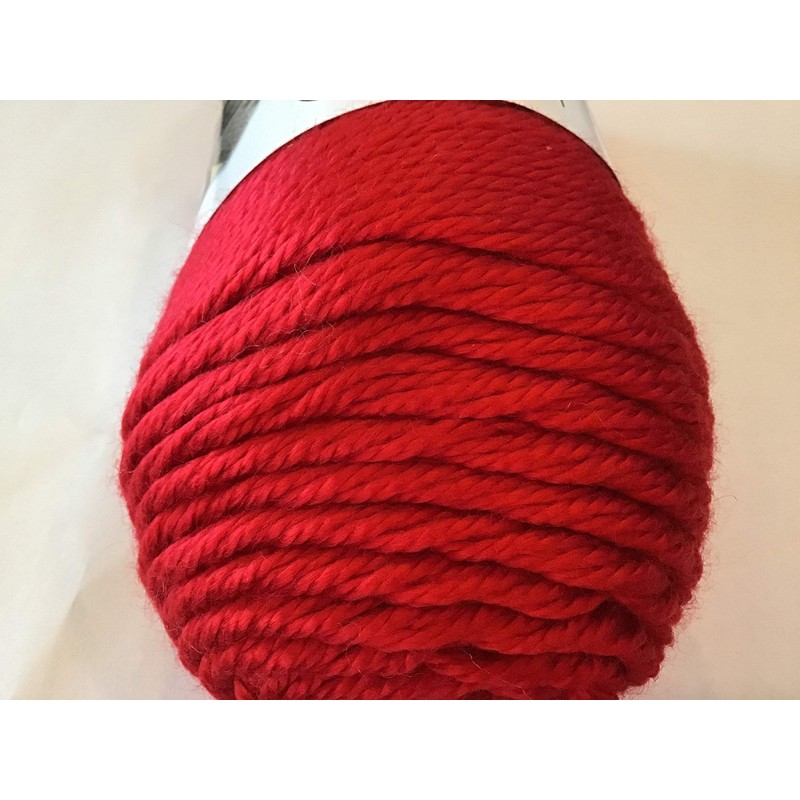 Soft & Shiny Yarn, a Skein, Red