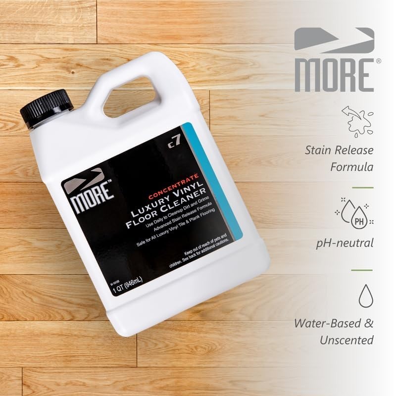 MORE Luxury Vinyl Floor Cleaner - Water-Based Surface Care Concentrate