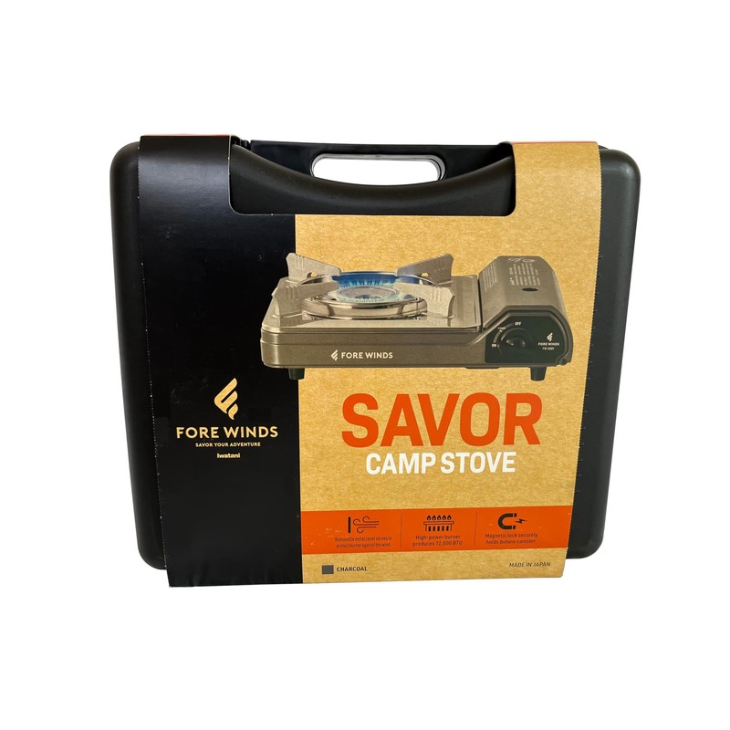 Iwatani Cassette Feu Butane gas Camp Stove, one, Gray