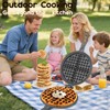 Cast Iron Waffle Maker for Stovetop or Camping Grill Two