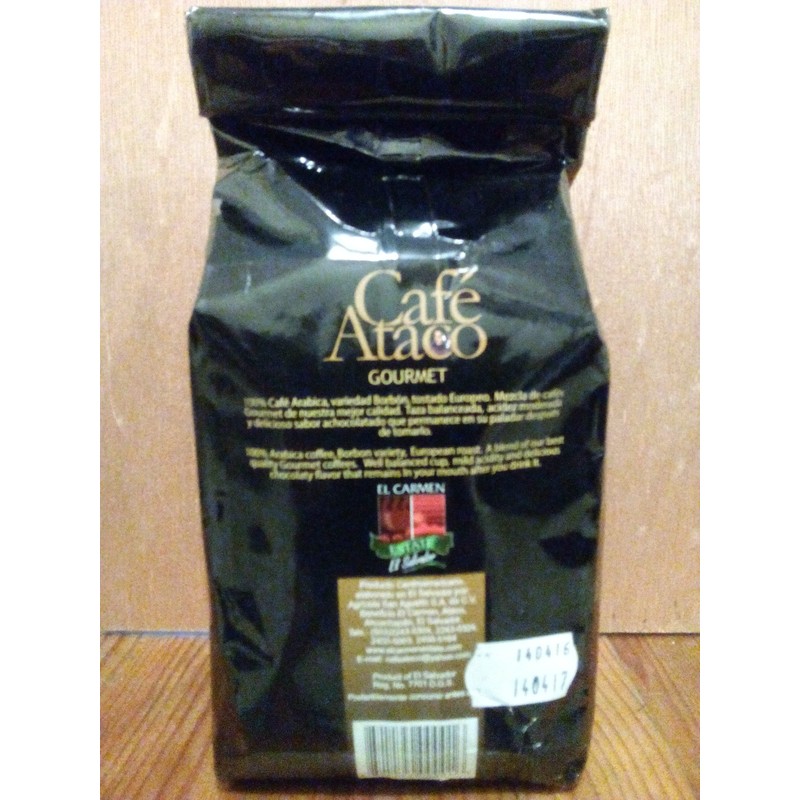 Salvadorean GOURMET COFFEE, TOASTED & GROUNDED COFFEE, 400 GR PACK.