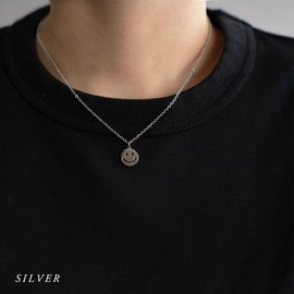 JewelVOX Women's Necklace, Short, Hypoallergenic, Surgical Stainless Steel, Smile, Sound