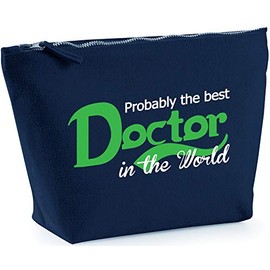 Hippowarehouse Probably the world's best doctor printed make up cosmetic wash bag 18x19x9cm