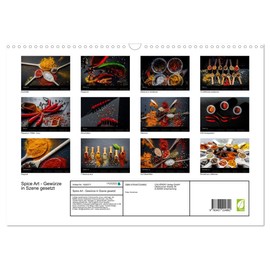 Spice Art - Gewürze in Szene gesetzt (Wandkalender 2025 DIN A3 quer), CALVENDO Monatskalender