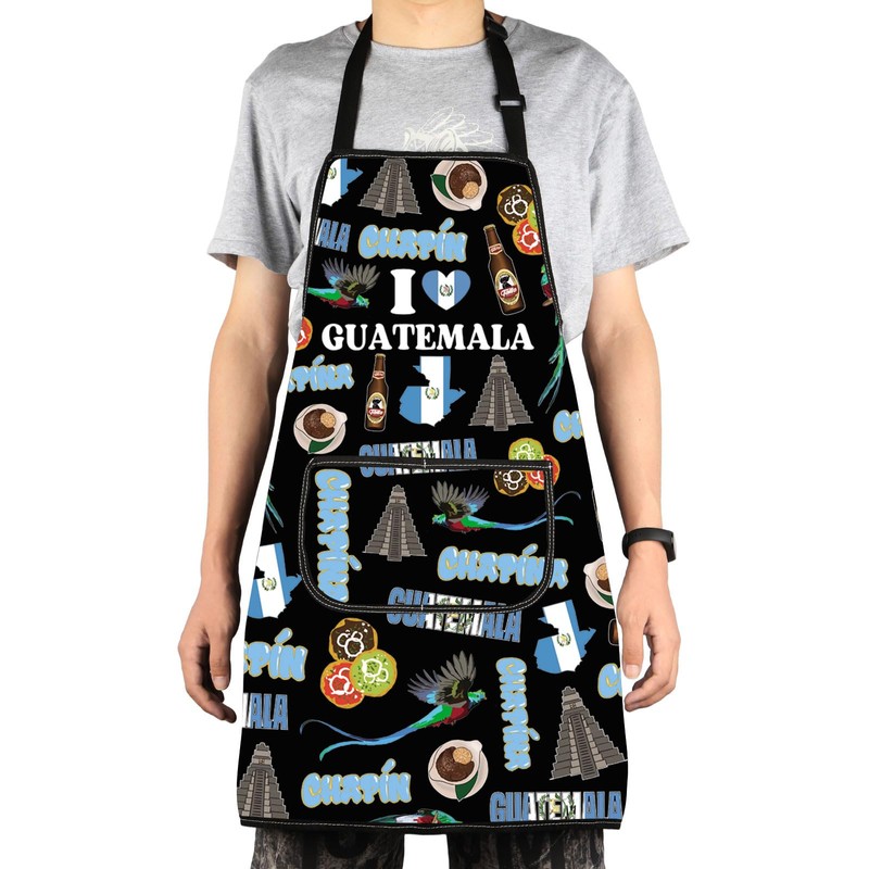 G2TUP Guatemala Aprons With Pockets Guatemalan Souvenir Apron Guatemalan Kitchen