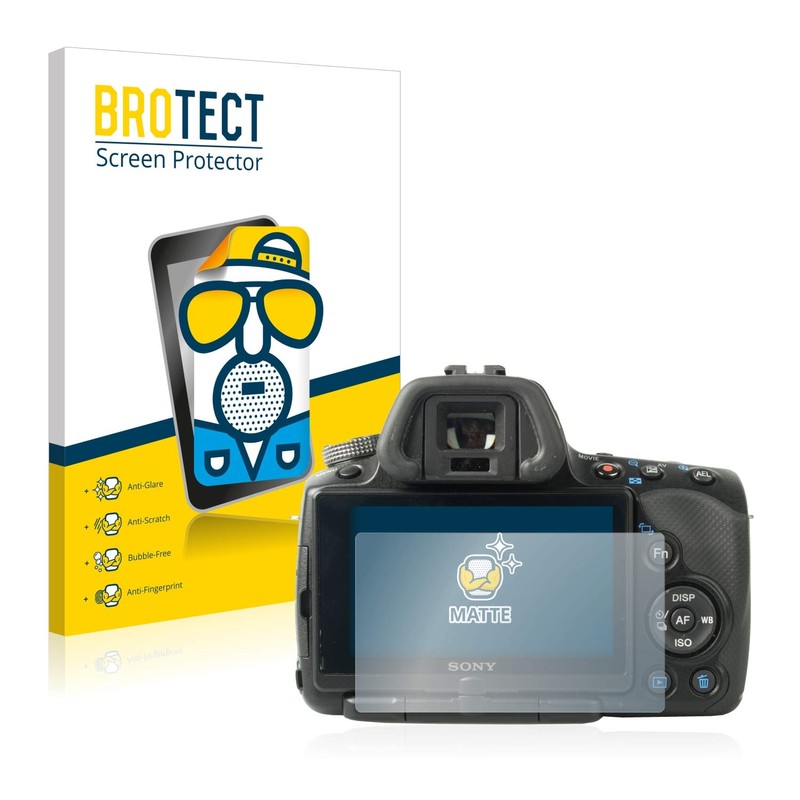 BROTECT Anti-Glare Screen Protector for Sony Alpha 55 (SLT-A55V) (Pack
